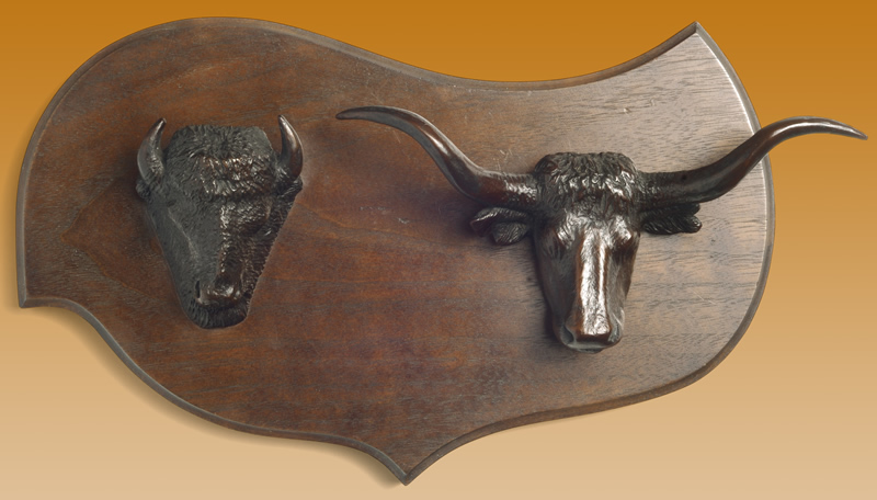 Buffalo and Steer&nbsp;(Bronze)